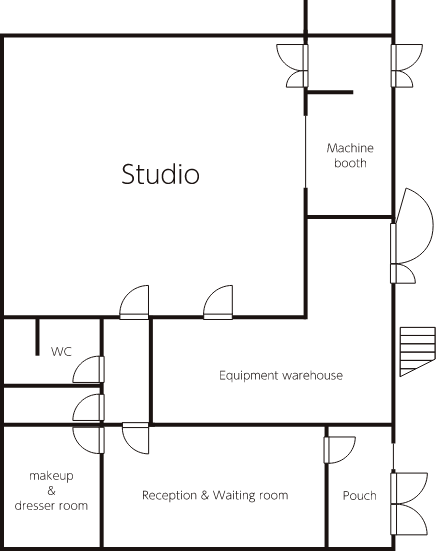 スタジオの図